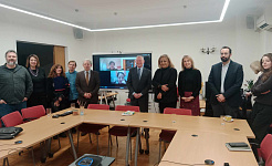 Group photo after the meeting of the GNCHR with CoE Commissioner for Human Rights