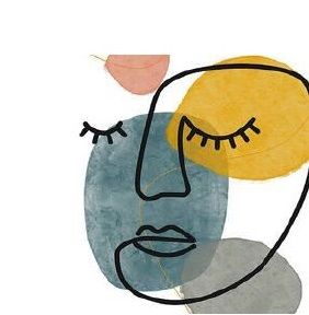 Πολύχρωμο σχέδιο στο οποίο αναγράφεται Women's Rights are Human Rights